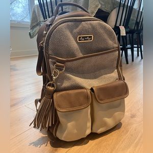Itzy Ritzy Diaper Bag Backpack Vanilla Latte
